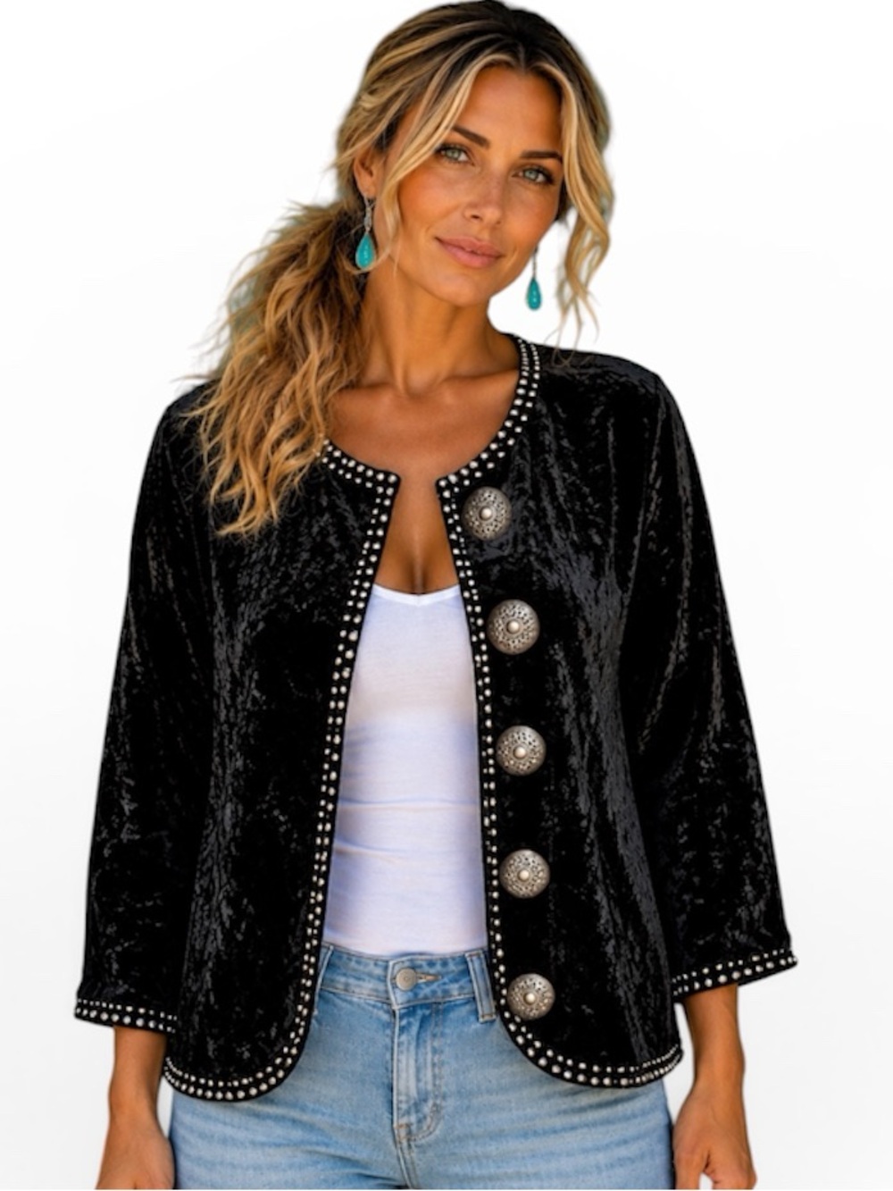 Double D Ranch heavily embellished Mesa Cross Jacket